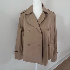 Micheal Kors Cropped Trench Jacket |Size Small Petite|